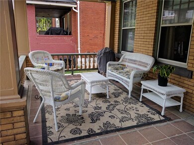 Relaxing and visiting with friends on this porch w