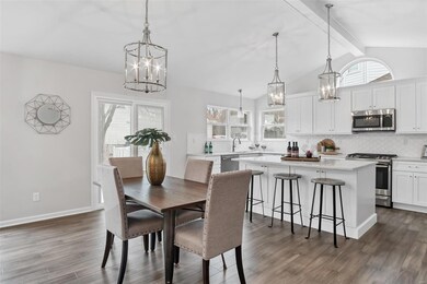 Very functional set up with access to rear patio, 