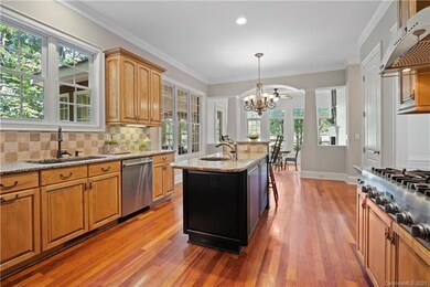 Spacious chef's kitchen with stainless steel appli