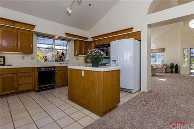 Spacious kitchen open to the family room
