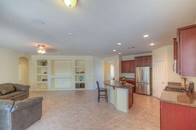 Great room view from kitchen dining area