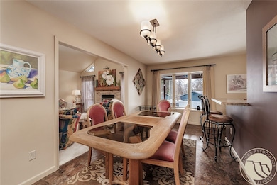 Dining room between kitchen & living room