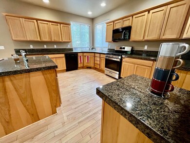 Hardwood floors in kitchen