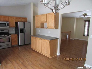Kitchen. Kitchen and dining area looking into livi