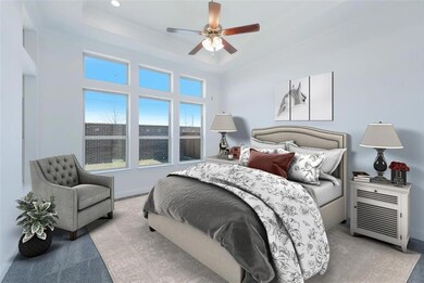 Master with window display, virtually staged for d