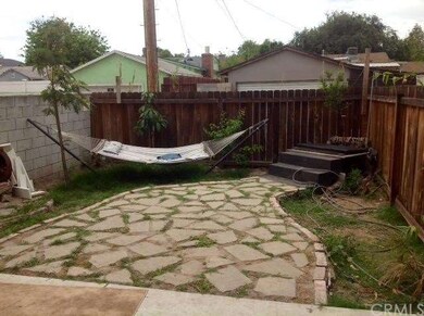 Backyard comfortable patio area