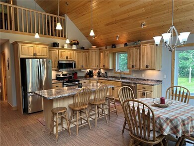 Kitchen with eat at island
