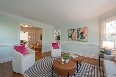 Architectural crown and chair rail molding encompa