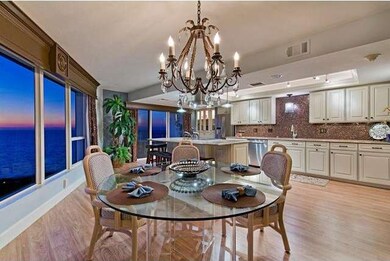 Sunset views from new kitchen and dining area