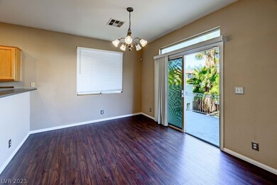 Dining room with sliding door to balcony off of re