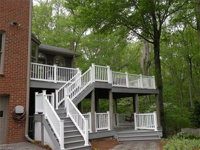 Two-tier Deck Faces Backyard