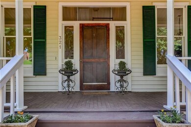 Welcoming front porch.