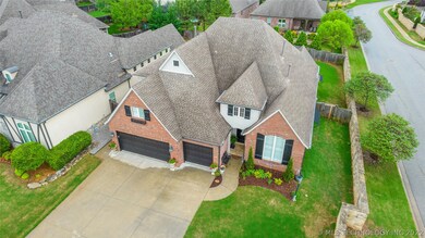 Aerial view of front of the home
