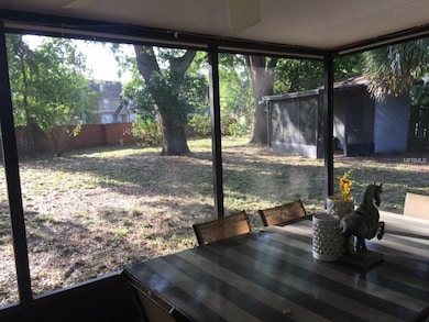 VIEW OF BACK YARD TOWARD SHED WITH ITS OWN SCREENED AREA