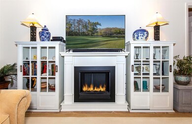 Cozy fireplace