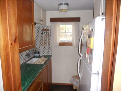 Galley kitchen is ample for summer...