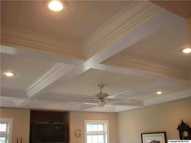Coffered Ceiling in Family Room