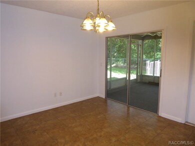 Newly painted dining room