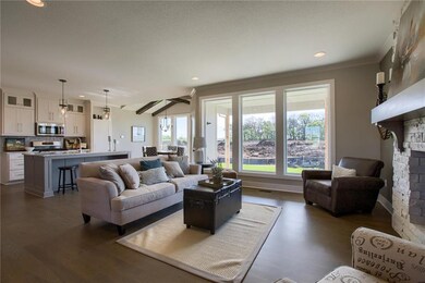 The open concept Great Room offers Hardwood Floors
