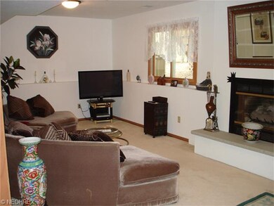 Spacious and cozy family room in lower level, ligh