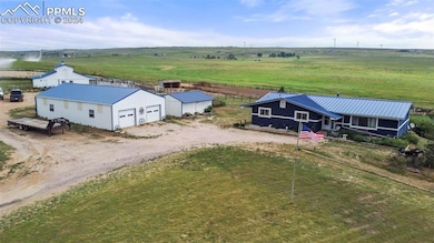 Drone / aerial view with a rural view