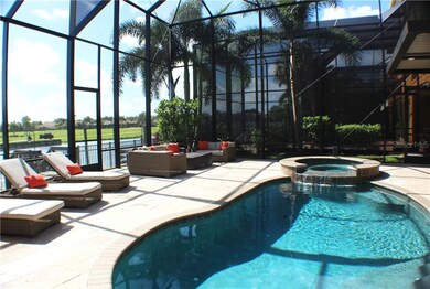 Pool and spa view