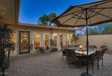 Twilight rear exterior view 2