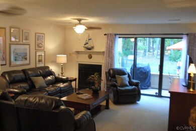 GREAT ROOM W/ FIREPLACE, DOORS TO PATIO