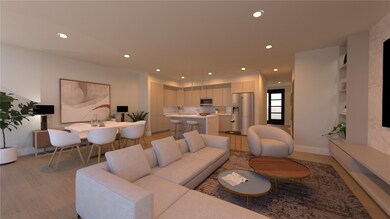 Light Color Scheme -Cabinets and tile around TV ac