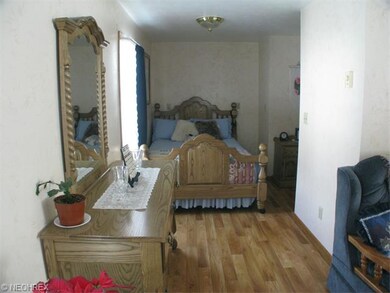 Bedroom area with closet in additional living quar