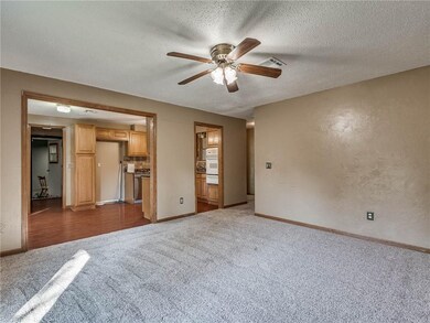 Livingroom looking into Kitchen and dining room