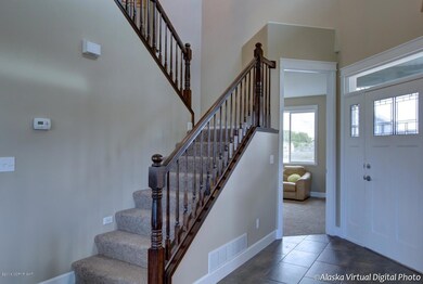 Hand Stained banister to 2nd floor