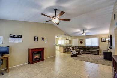 full view of living room to family room