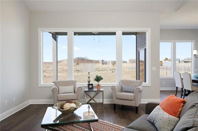 Large windows make this a light filled space!