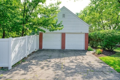 Large 2 car attached garage