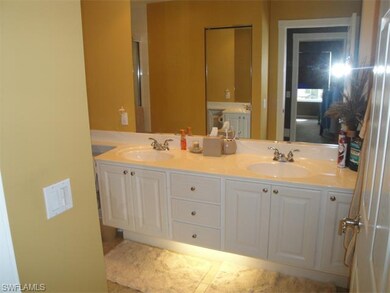 Master suite bath with dual sinks.