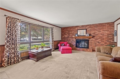 The large living room is perfect for entertaining.