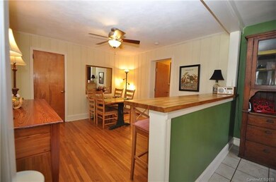 Wood top bar great for entertaining.