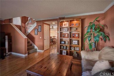 Spacious main living area is enhanced by crown mol