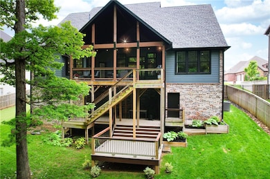 Additional lower deck with composite decking