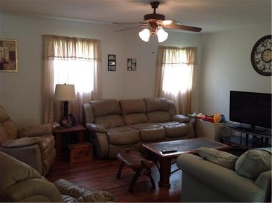 A view of the den. There is a full bath just off of this room. The den. 13x17 with laminate flooring so no worries over the carpet getting soiled when entertaining. 