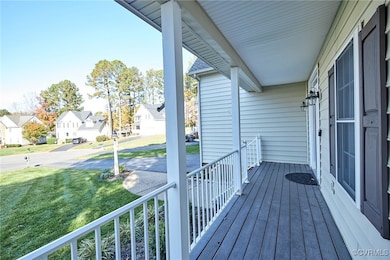 Deck with a porch