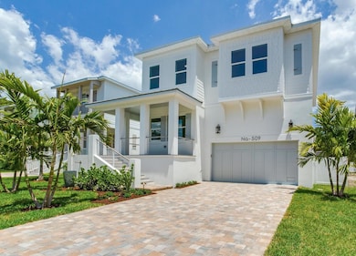 Elegant exterior impeccably landscaped