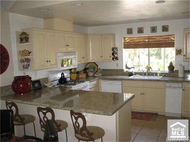Granite counter tops, view of the hills