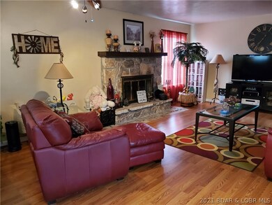 Cozy fireplace