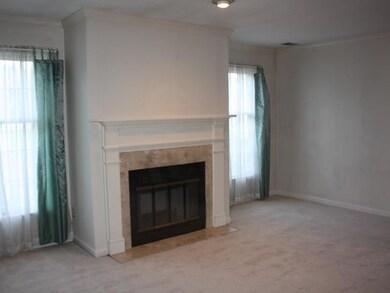 Great Room Fabulous marble surround and lovely det