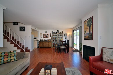 Living room leads to dining area