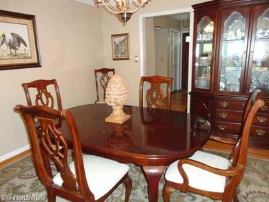 Dining Room. Spacious dining room off kitchen with hardwood floors