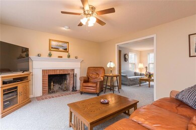 A view of the living room from the...