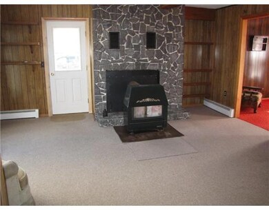 Living Room. Wood stove in living room